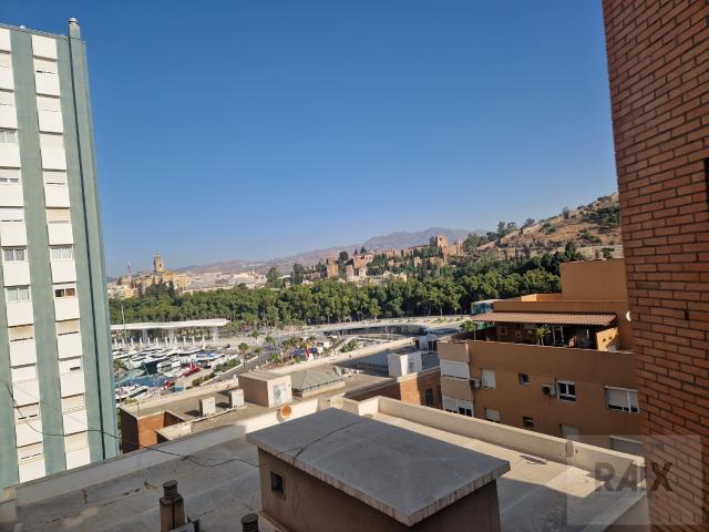 Piso 80 m con vistas al puerto en la Malagueta