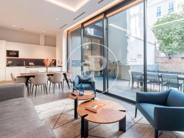 Recoletos, Madrid - Terraza, Cocina equipada