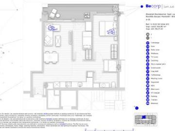 Piso en alquiler en rambla Modolell, Sant Just Desvern, de 65 m² 2 habitaciones por 1.911