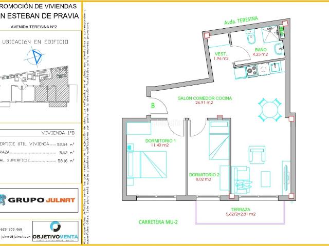 Piso en venta en Muros de Nalón. NUEVA CONSTRUCCIÓN EN SAN ESTEBAN DE PRAVIA. Pisos Muros de.