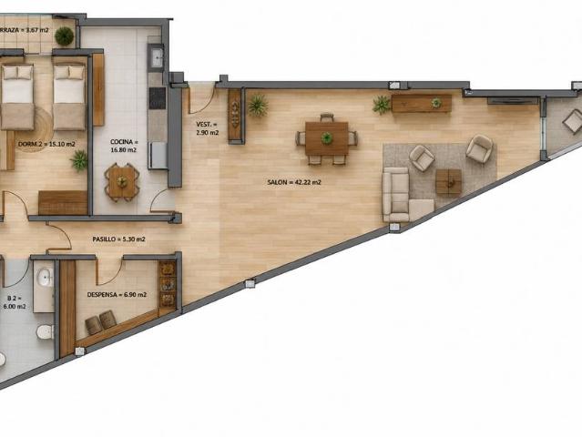 Piso en Venta en Montaña Zamora