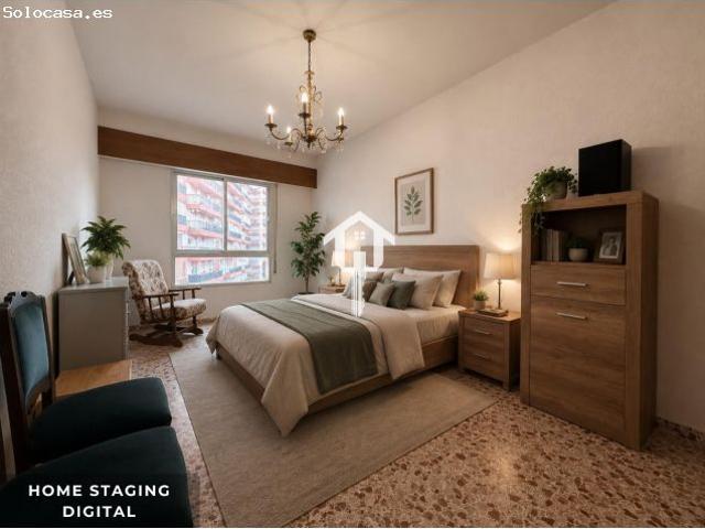 PISO EN VENTA EN ALICANTE. 146m2, CUATRO HABITACIONES DOBLES, DOS BAÑOS, TERCERA PLANTA CON ASCENSOR