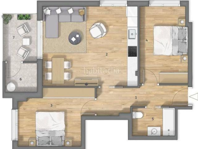 Piso en venta en Amorebieta Etxano. Piso en venta junto a Santa Maria. Pisos Amorebieta.