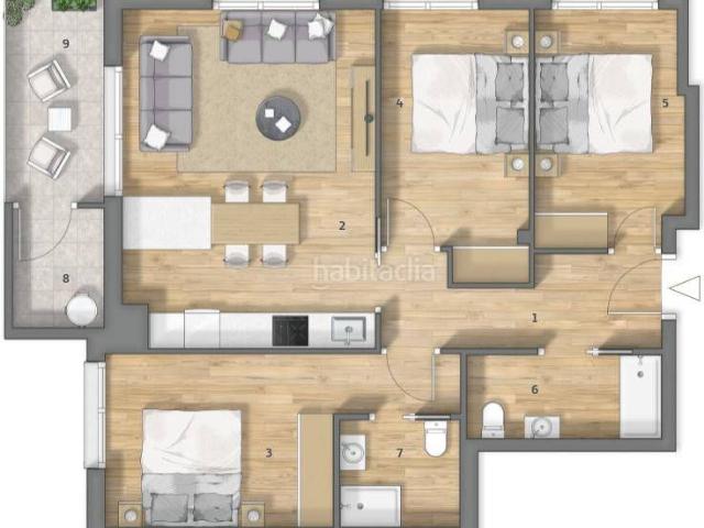 Piso en venta en Amorebieta Etxano. Piso en venta junto a Santa Maria. Pisos Amorebieta.