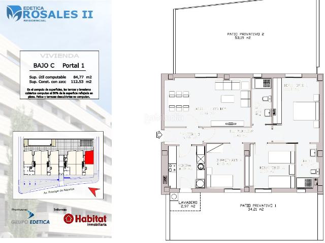 Piso en venta en Badajoz, Valdepasillas La Paz Huerta Rosales. Pisos.
