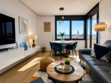 Piso en venta en Badalona, Bufalà. ESPECTACULAR PISO DE DISEÑO CON VISTAS PANORÁMICAS AL MAR Y A TODA LA CIUDAD. Pisos.