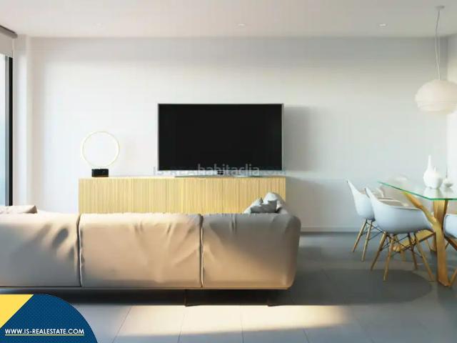 Piso en venta en Baleares Ibiza, S´Eixample Can Misses. Apartamentos en construcción con piscina compartida, Islas Baleares, Ibiza. 3 habitaciones 103 m² 100 metros del mar. Pisos.