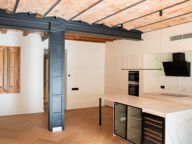 Piso en venta en Barcelona, Sant Antoni. Amplia planta principal totalmente reformada con terraza privada de 24 m. Pisos.