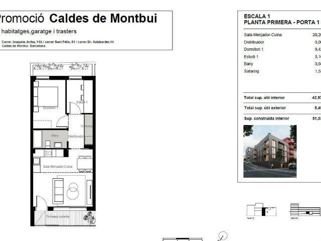 Piso en Venta en Caldes de Montbui