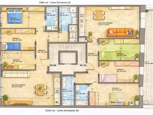 Piso en venta en calle De Montserrat, Esparreguera, de 74 m² 3 habitaciones por 255.000