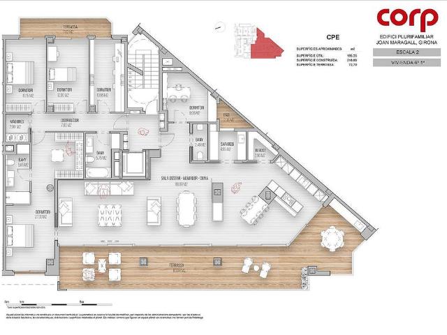 Piso en venta en calle De Ca Noliva, Barcelona, de 51 m² 2 habitaciones por 407.000