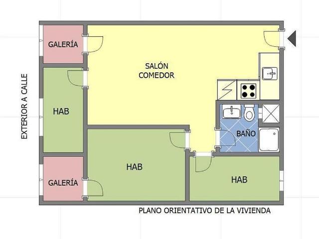 Piso en venta en calle De Santa Engràcia, Barcelona, de 53 m² 2 habitaciones por 245.000