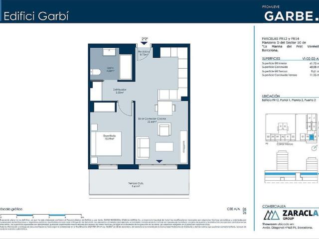 Piso en venta en calle Dels Motors, Barcelona, de 42 m² 1 habitación por 308.000