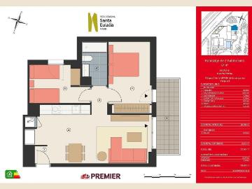 Piso en venta en calle Santa Eulalia, Hospitalet de Llobregat, L´, de 51 m² 2 habitaciones por 330.000