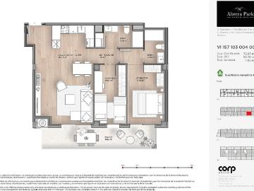 Piso en venta en calle Torrentet Rosers Lluis Companys Martorell, Abrera, de 63 m² 2 habitaciones por 324.000