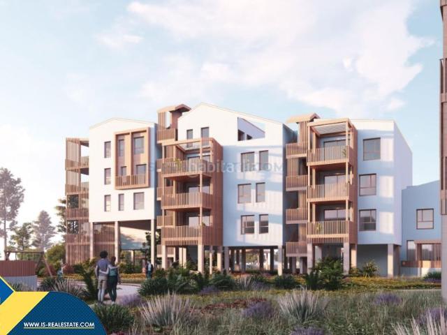 Piso en venta en Dénia, L'Almadrava L'Estanyó. Apartamento de nueva construcción con piscina comunitaria en Denia, provincia de Alicante. 2 habitaciones 58 m² 500 metros al. Pisos.