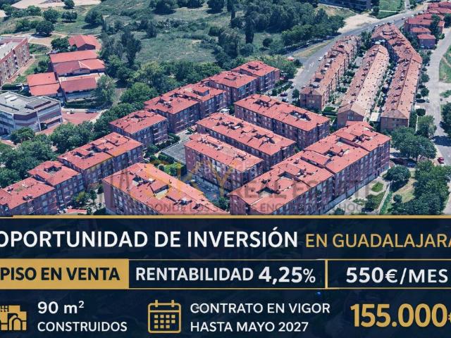Piso en venta en Guadalajara, Los Valles Sanz Vazquez El Fuerte. Venta de Piso con rentabilidad, Madrid. Pisos.