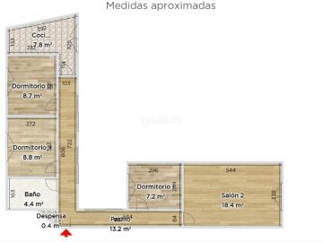 Piso en venta en Gozón, Luanco Aramar Antromero. Piso de tres dormitorios en pleno centro de Luanco a 400 mts de la playa. Pisos.