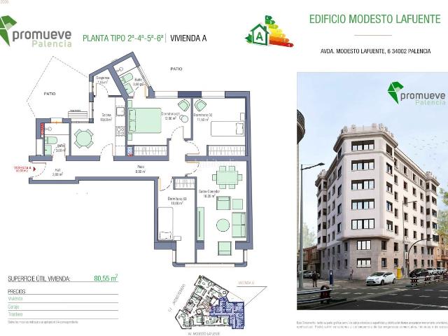 Piso en venta en Palencia, Campo de la Juventud. VIVIENDAS OBRA NUEVA EN MODESTO LAFUENTE. Pisos.