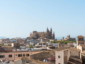 Plaça de la Porta del Camp, Ciutat Antigua, Palma de Mallorca, Mallorca, Islas Baleares