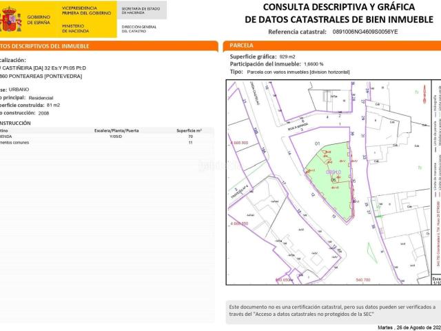 Piso en venta en Ponteareas. Amplio y Luminoso Piso en Ponteareas Oportunidad Única. Pisos.