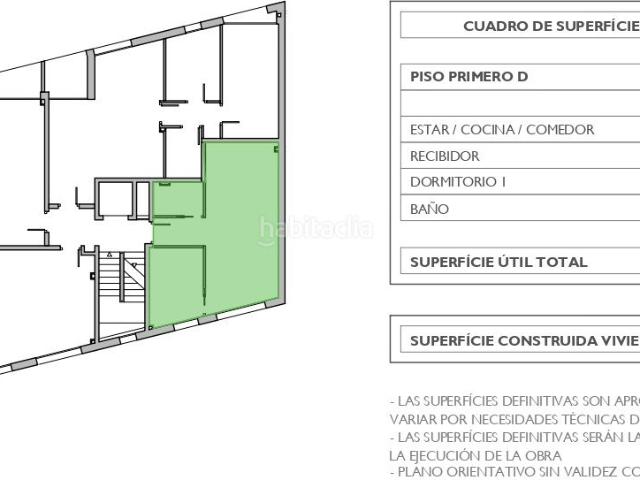 Piso en venta en Sabadell, Creu de Barberà. feijoo 1D piso una habitacion. Pisos.