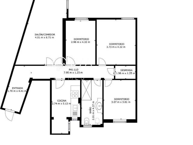 Piso en venta en Santoña. Piso de 93 m para reformar en Santoña Sin Comisión. Pisos.