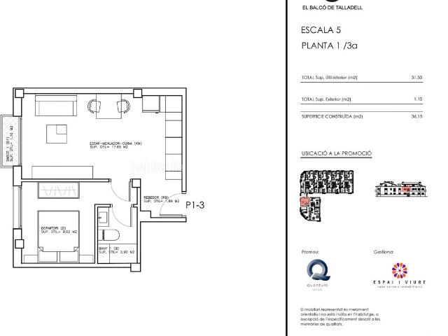 Piso en venta en Tàrrega. EL BALCÓ DE TALLADELL PISOS DE NOVA CONSTRUCCIÓ. Pisos.