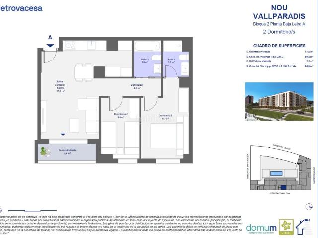 Piso en venta en Terrassa, Segle XX. Nou Vallparadís. Pisos.