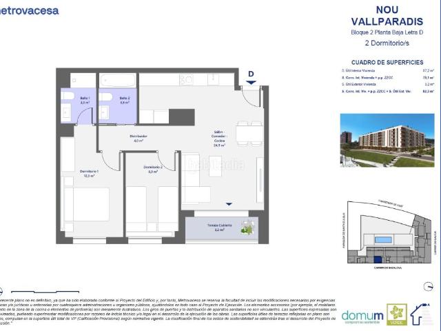 Piso en venta en Terrassa, Segle XX. Nou Vallparadís. Pisos.