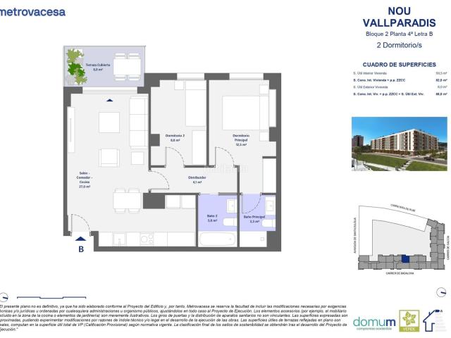 Piso en venta en Terrassa, Segle XX. Nou Vallparadís. Pisos.