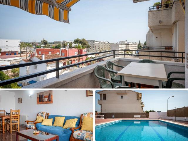 Piso en venta en Torredembarra, Marítima Nord Costa Dorada. Piso de 3 dormitorios y piscina comunitaria TERCERO SIN ASCENSOR. Pisos.