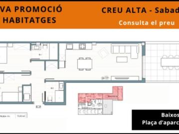 Piso Venta Sabadell, La Creu Alta