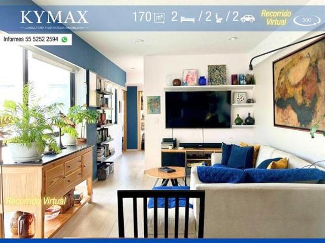 ¡Piso 5 + Roof en 6º! 2 Rec, Estudio, 2 Autos, Balcón | Mayor Plusvalía CDMX