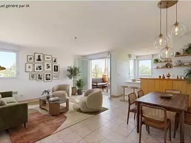 Pompertuzat 31450 Achat / Vente appartement 3 pièces t3 au dernier étage piscine