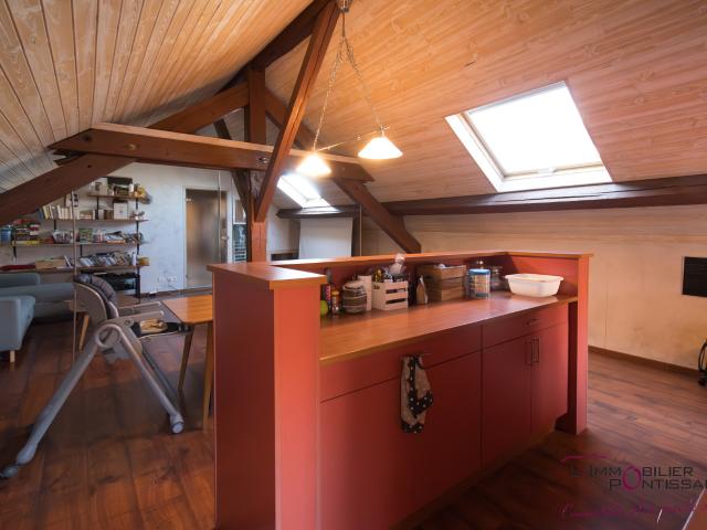 PONTARLIER CENTRE VILLE: APPARTEMENT ATYPIQUE DE TYPE 2 AVEC CAVE