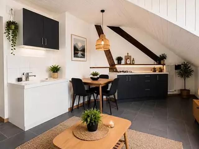Pontarlier 25300 Achat / Vente appartement 2 pièces t2 au dernier étage