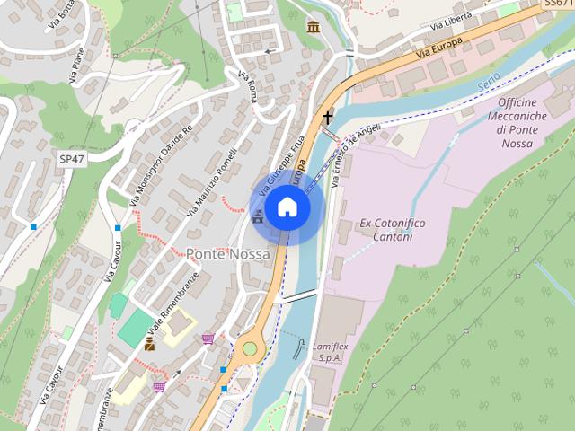 Ponte Nossa con due camere e posto auto privato