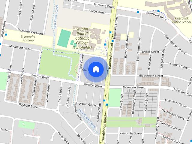 “Ponds High School Catchment”