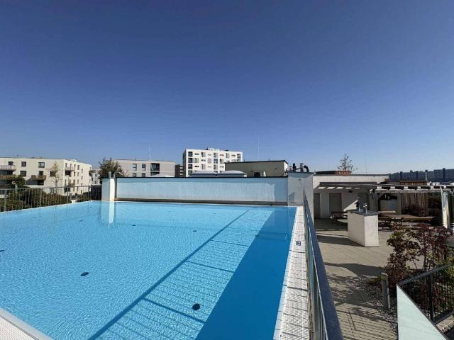 Pool am Dach schöne 3 Zimmer Balkonwohnung in Atzgerdorf