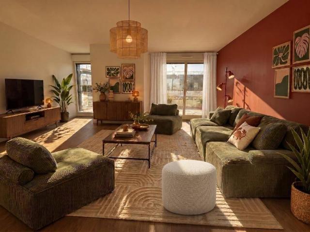 POISSY – Studio meublé avec grande terrasse privative sans vis à
