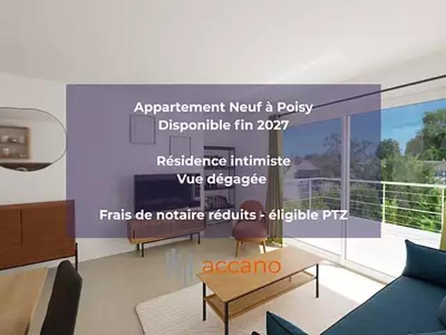 Poisy 74330 Achat / Vente appartement 2 pièces t2