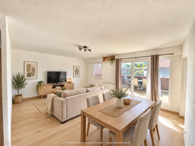 Poisy centre T3 traversant avec terrasse et beau potentiel 74m² Poisy