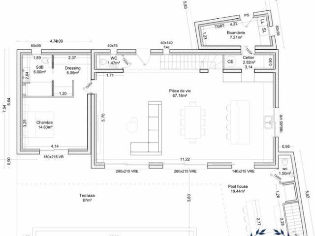 Pojet de villa contemporaine d'exception Meyreuil