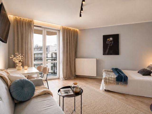 Polecam nowoczesną kawalerkę 28 m² z balkonem w Włochach