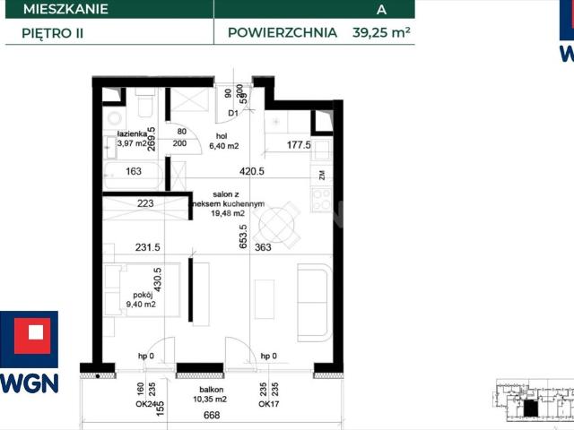Sprzedam nowoczesne 2 pokojowe mieszkanie z balkonem w Łęcznej