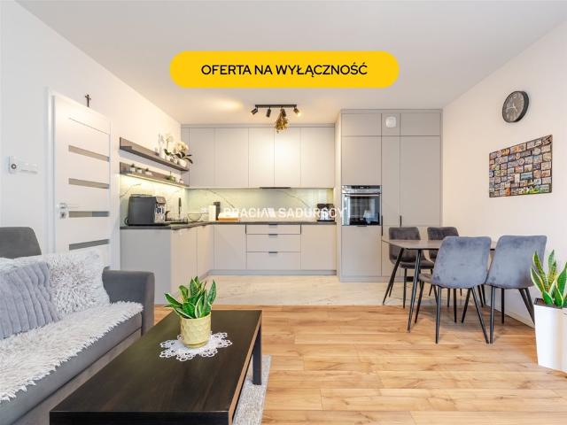 Polecam nowoczesne 2 pokojowe mieszkanie 46,15 m² z ogródkiem i garażem