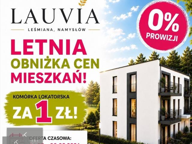 Polecam nowoczesne 2 pokojowe mieszkanie 47 m² w Namysłowie