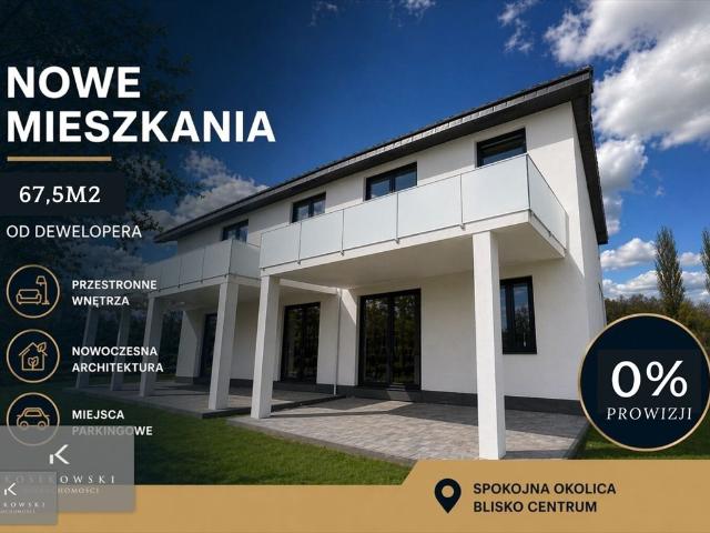 Polecam nowoczesne 67,5 m² mieszkanie z tarasem w Kępnie