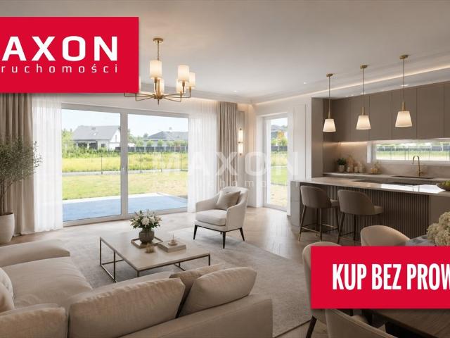 Polecam nowoczesny dom bliźniaczy 185 m² z tarasami i ogrodem